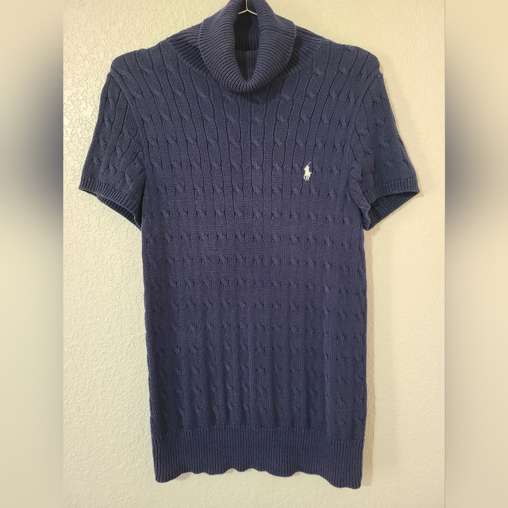 Ralph Lauren Sport Cotton Short-sleeved Turtleneck Size L